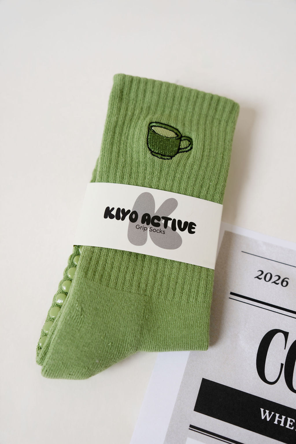 Matcha Grip Sock