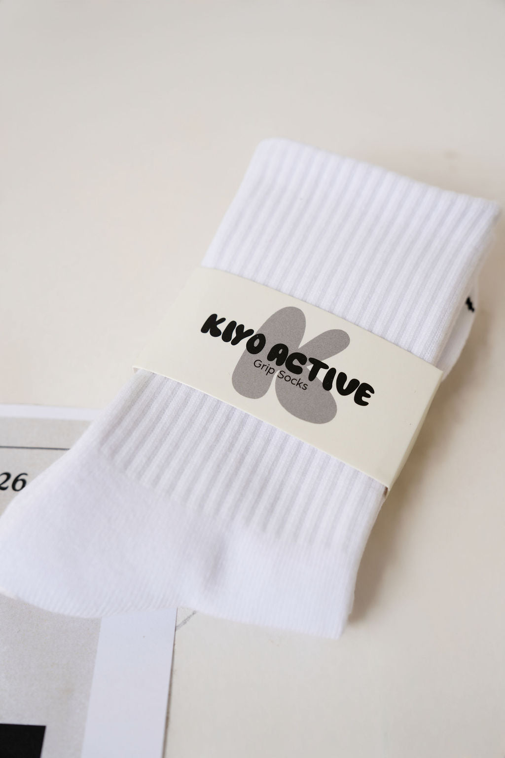 White Grip Socks