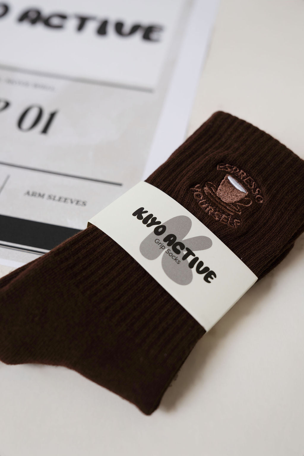 Espresso Grip Sock