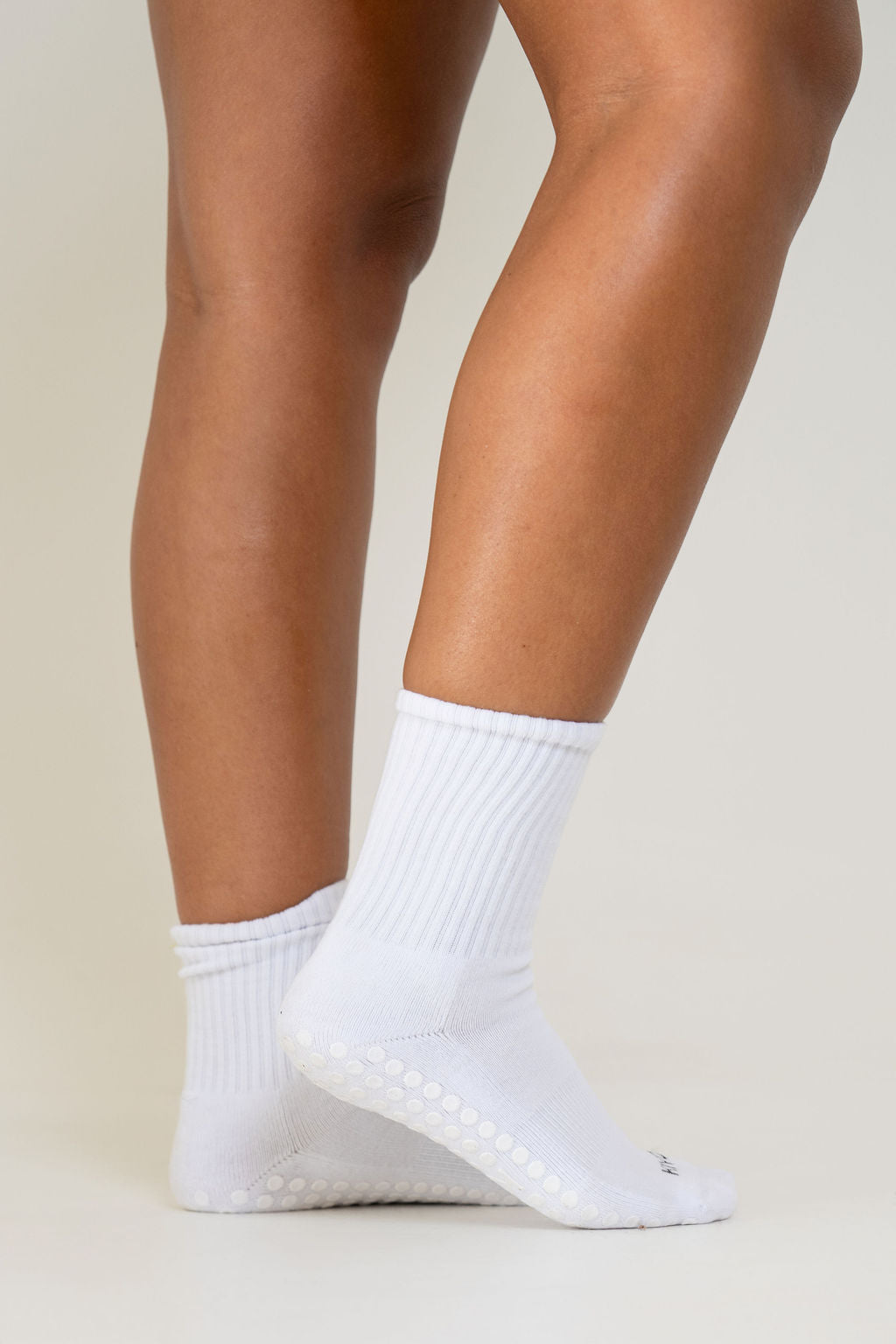 White Grip Socks
