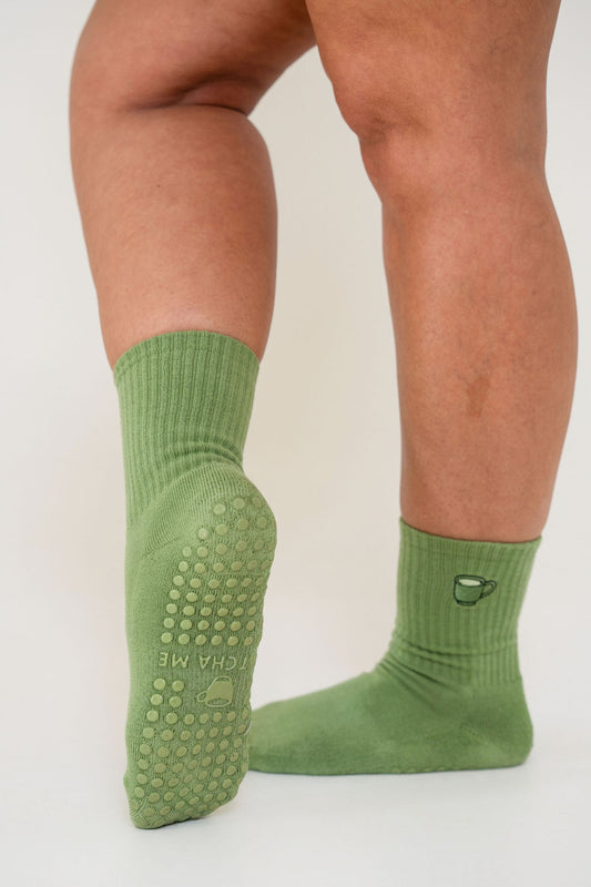 Matcha Grip Sock