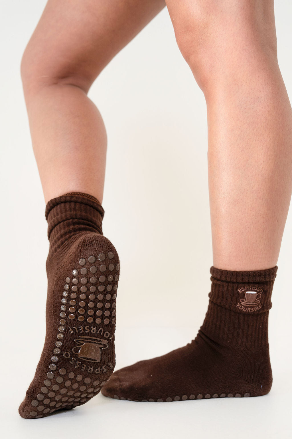 Espresso Grip Sock